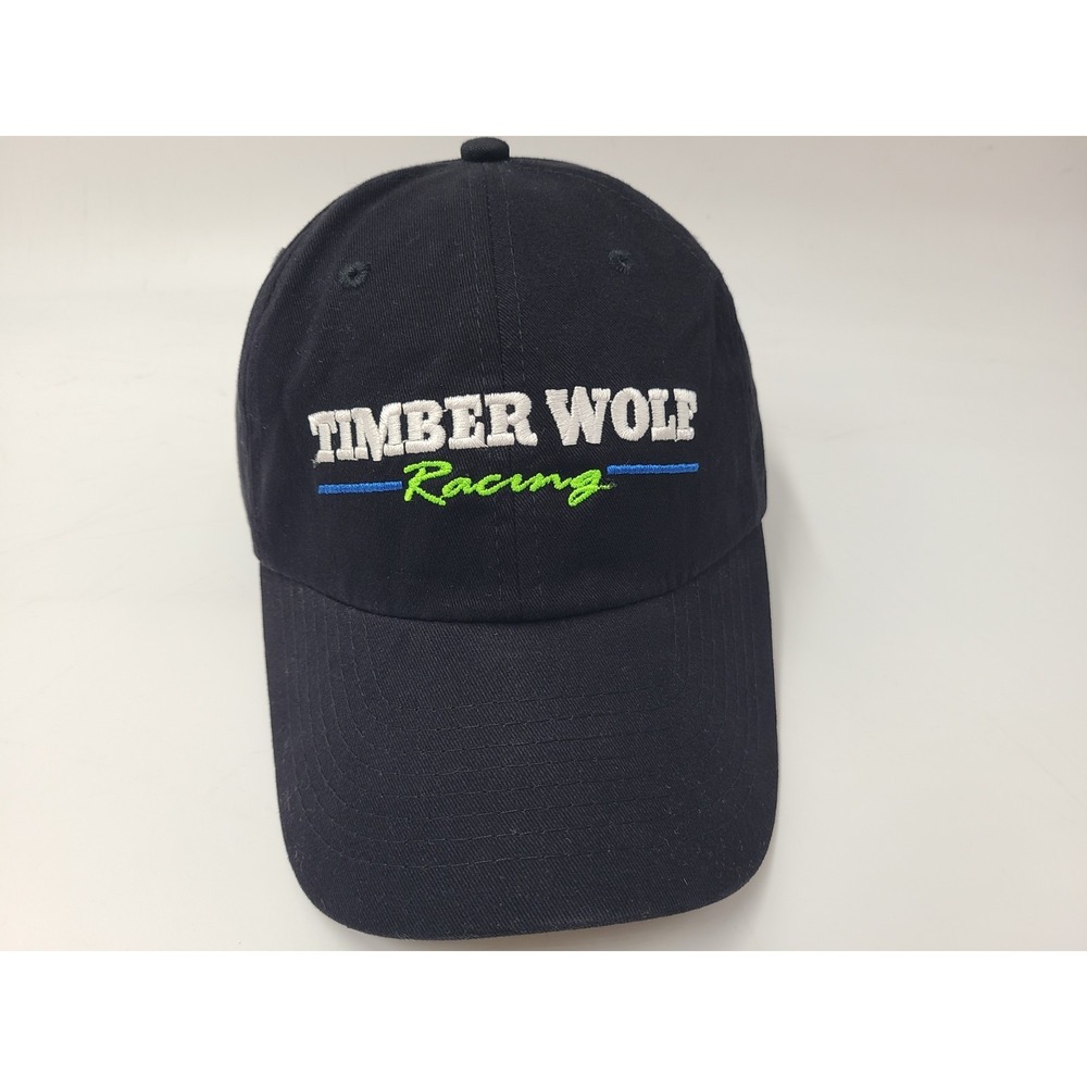 Vintage Timber Wolf Racing Strapback Adjustable Hat Cap Cotton Men Women Black‎